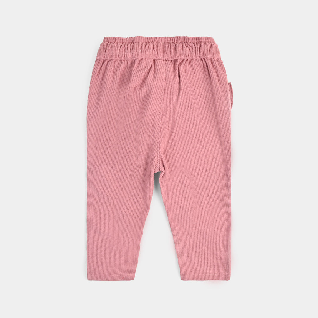 Infant Girls Cotton Pant Little Star-Pink