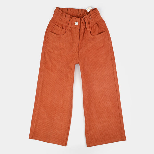 Girls Corduroy Pant Paper-Rust