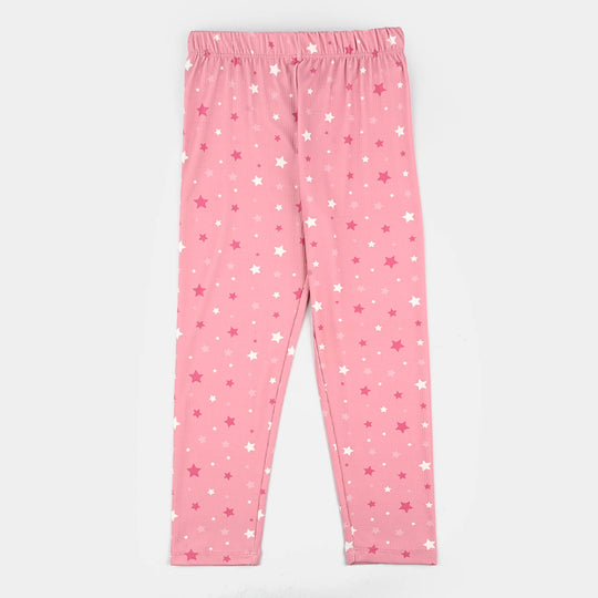 Girls Jersey/Terry Night Suit Star-Pink