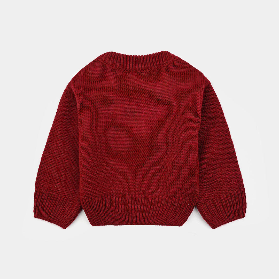 Infant Boys F/S Sweater Smile-Red