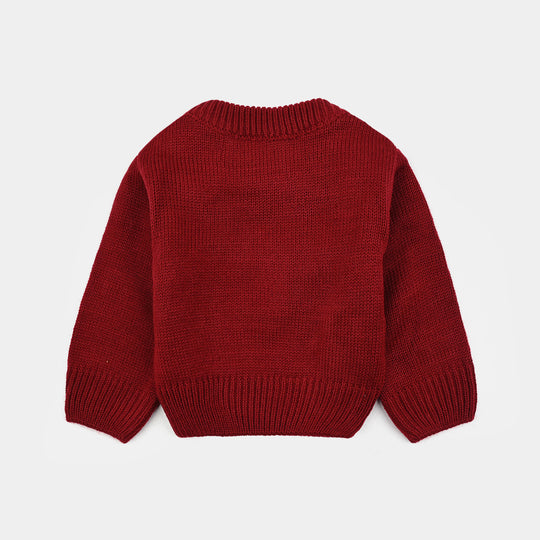Infant Boys F/S Sweater Smile-Red