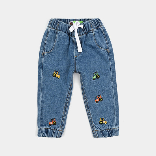 Infant Boys Denim Stretch Pant Casual Chic Denim-Mid Blue