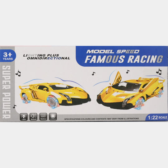 UNIVERSAL SPEED CAR WITH LIGHT & MUSIC FOR KIDS