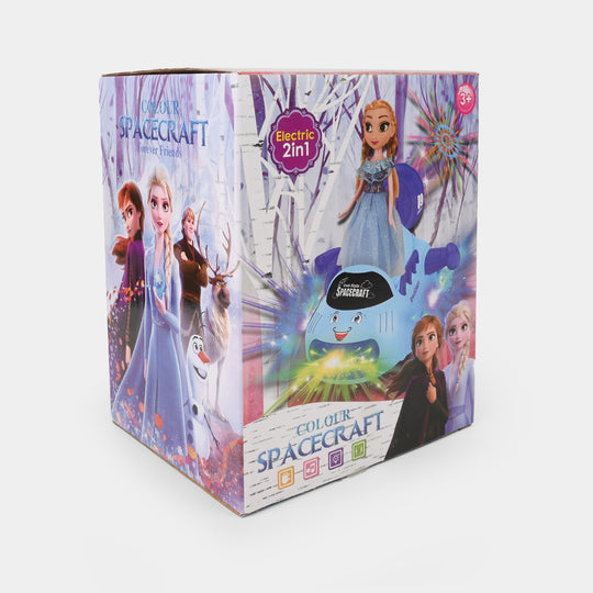 Electric Universal Space Vehicle With Doll Light & Music