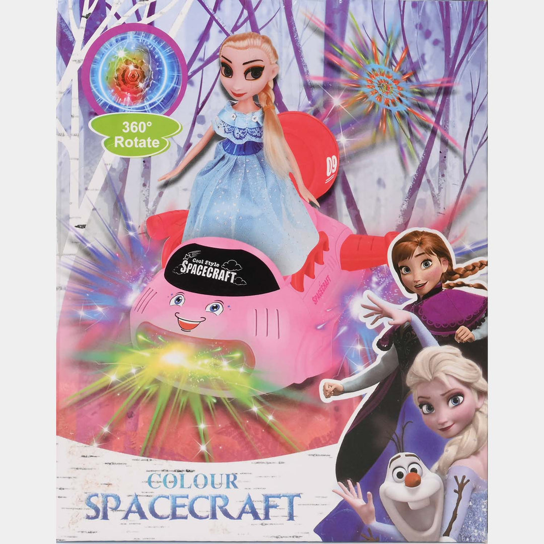 Electric Universal Space Vehicle With Doll Light & Music