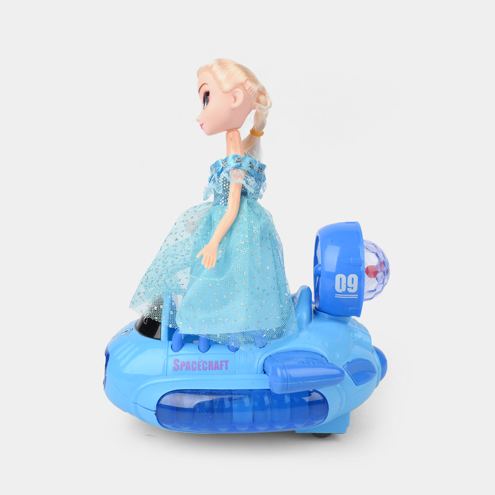 Electric Universal Space Vehicle With Doll Light & Music