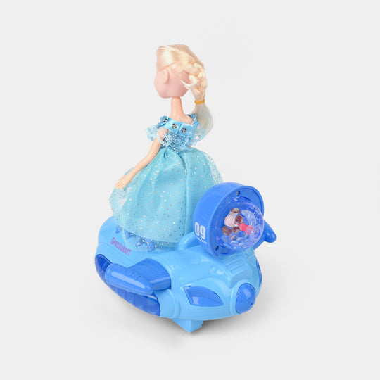Electric Universal Space Vehicle With Doll Light & Music