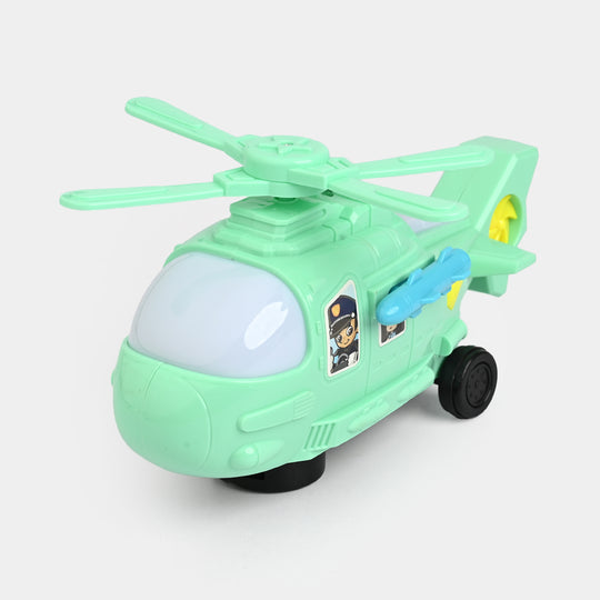 Helicopter With Light & Music Toy For Kids
