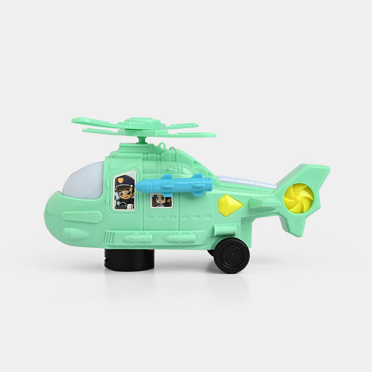 Helicopter With Light & Music Toy For Kids