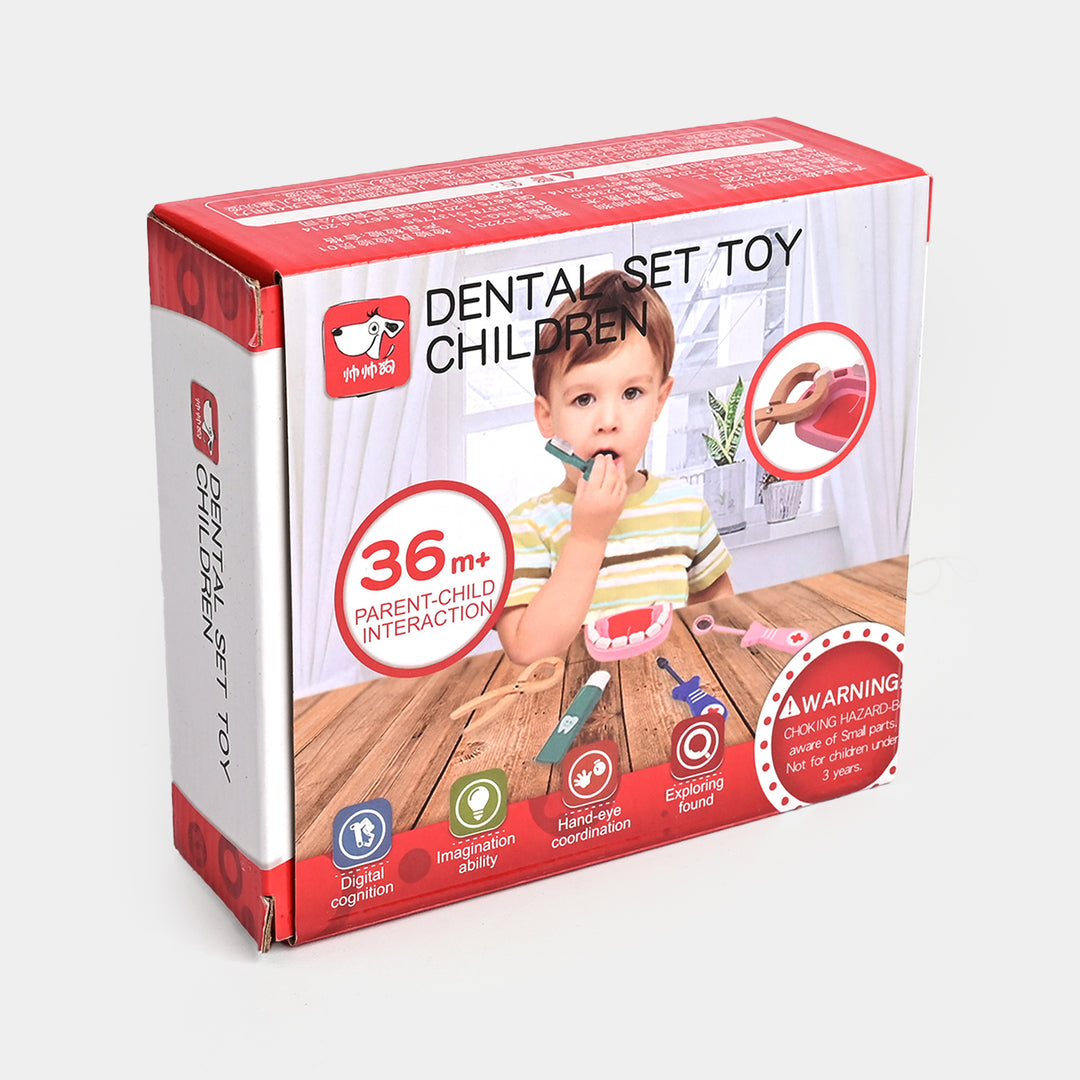 Wooden Toy Dentist Set