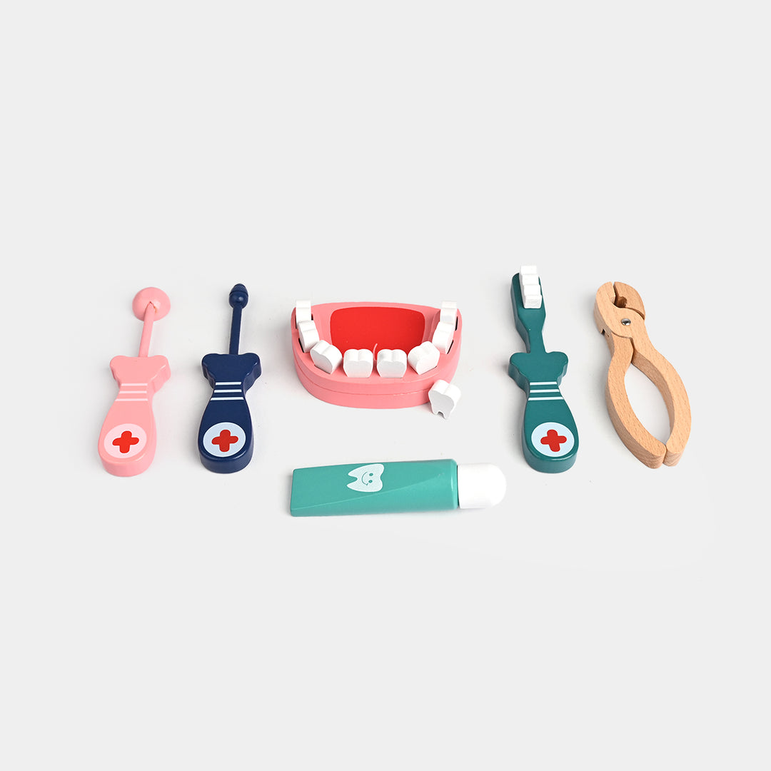 Wooden Toy Dentist Set