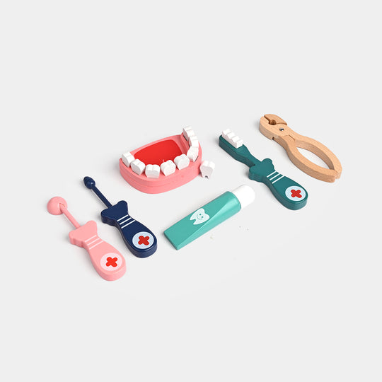 Wooden Toy Dentist Set