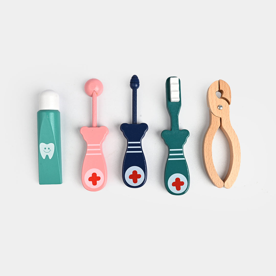Wooden Toy Dentist Set