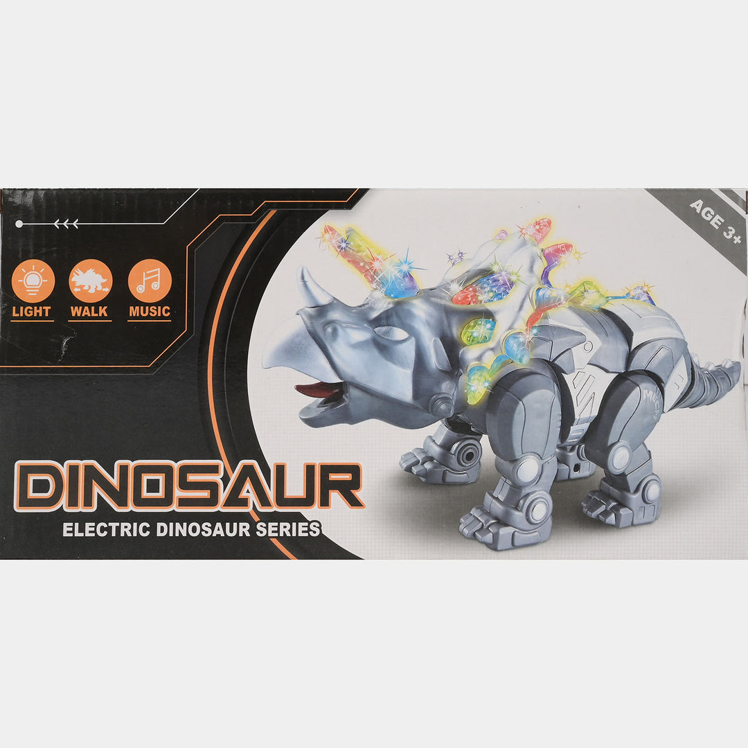 Electric Triceratops With Light & Sound For Kids