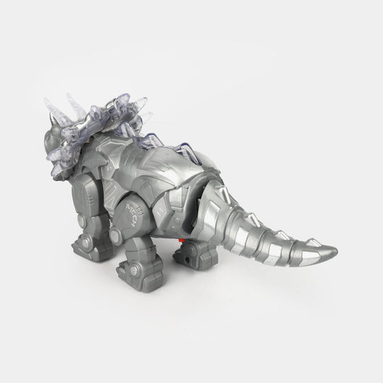 Electric Triceratops With Light & Sound For Kids