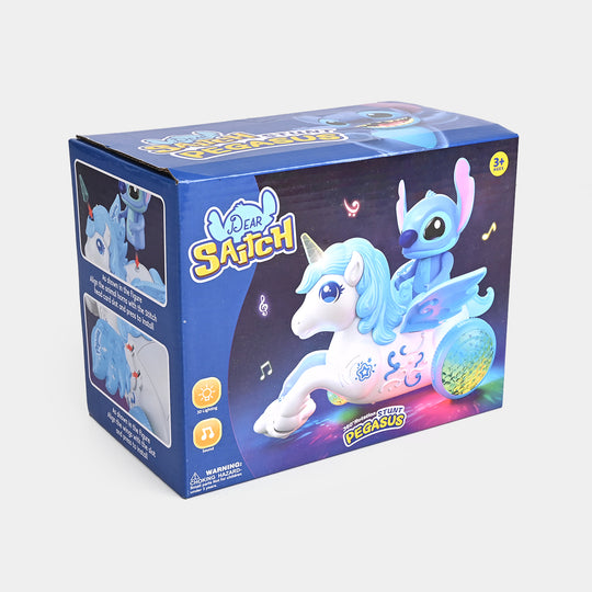 Electric Stunt Rotating Horse For Kids