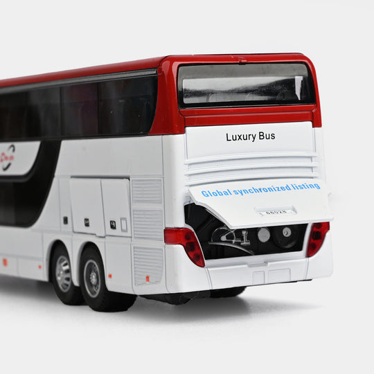 Die-Cast Double-Decker Transport Bus