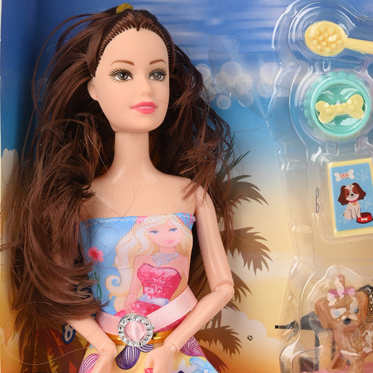 FASHION DOLL WITH MOVEABLE JOINT TOY FOR GIRLS