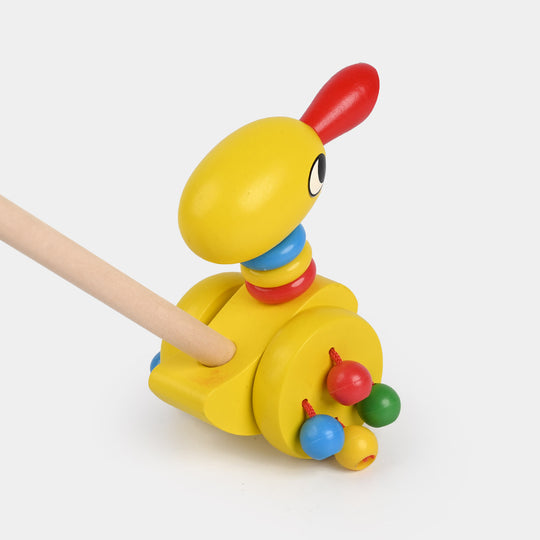 Wooden Hand Push Duck Play Set