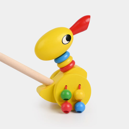 Wooden Hand Push Duck Play Set