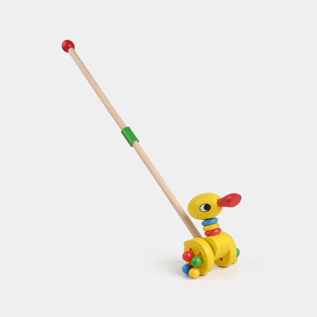 Wooden Hand Push Duck Play Set