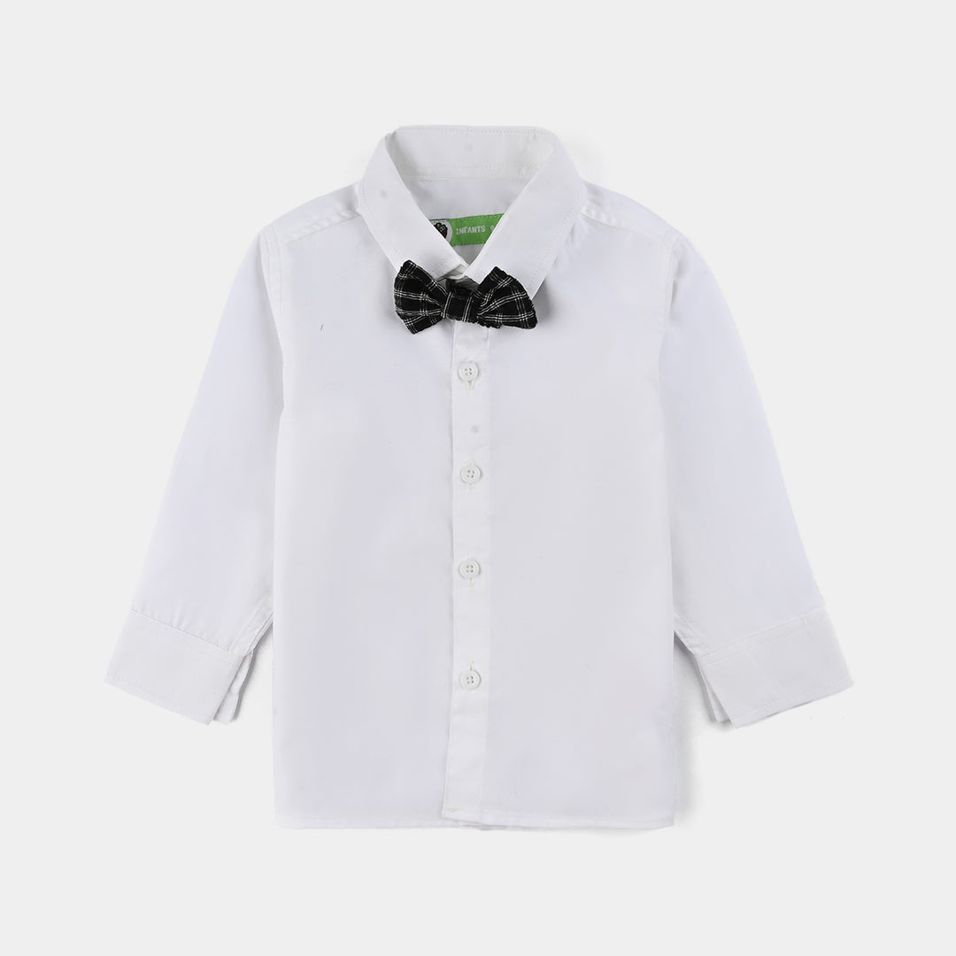 Infant Boys Yarn Dyed 3PC Suit-Black Checkered-Black/White