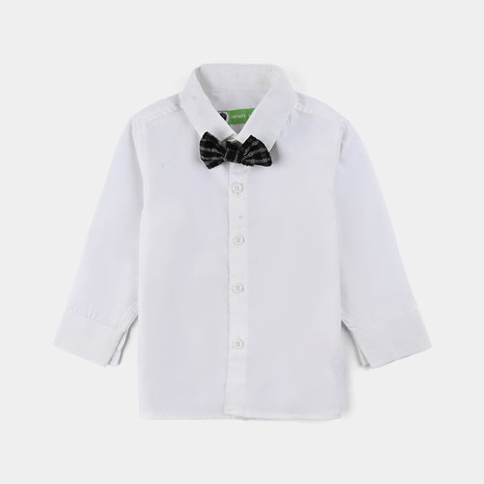 Infant Boys Yarn Dyed 3PC Suit-Black Checkered-Black/White