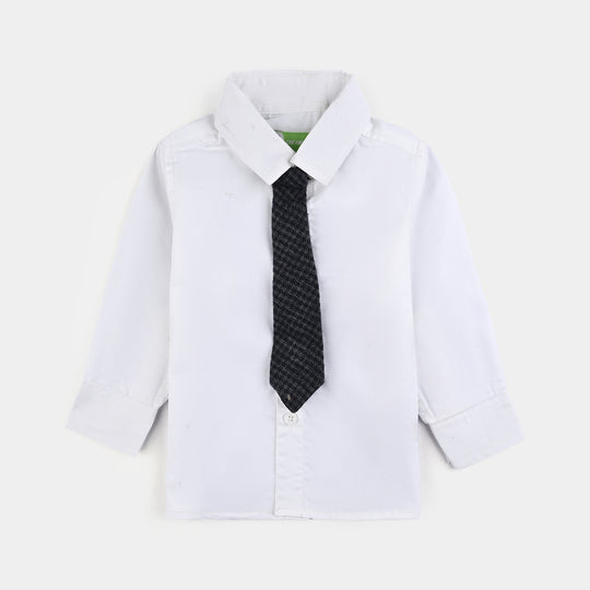 Infant Boys Flannel 3PC Suit-Little Gentle-Navy/White