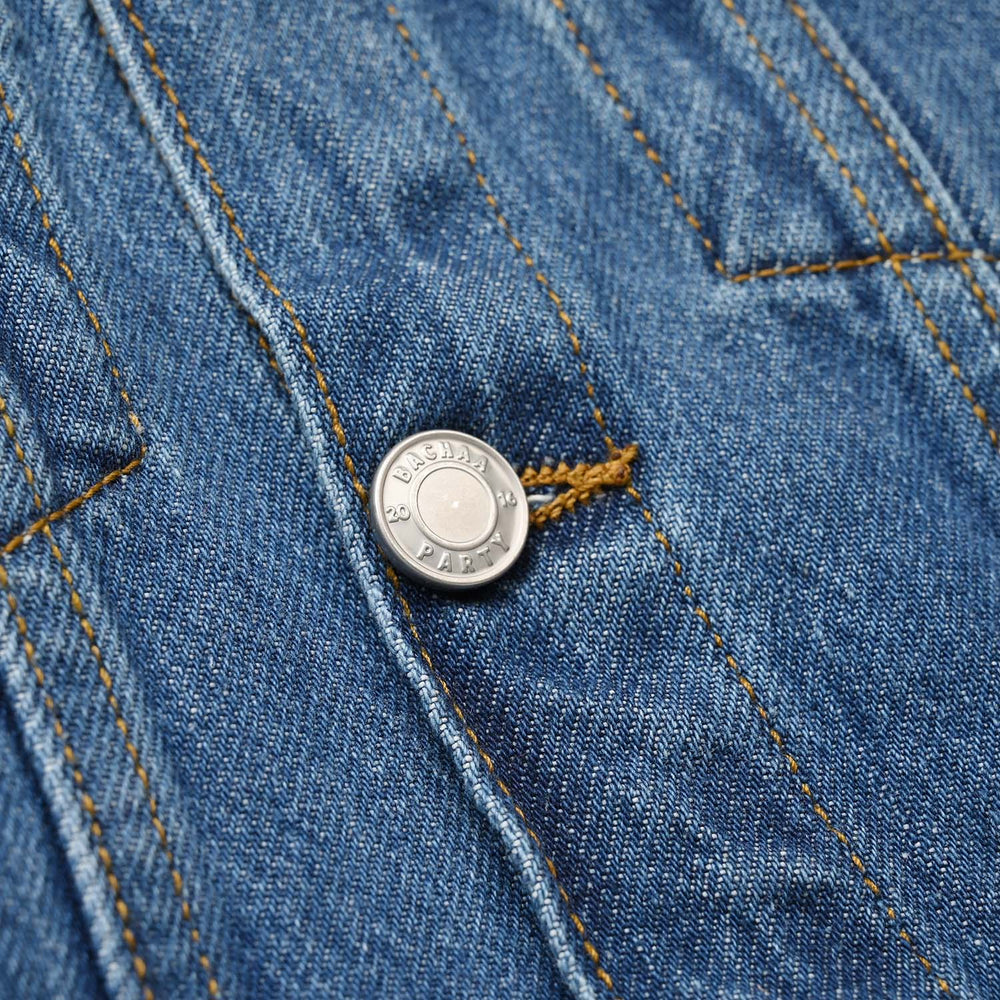 Boys Denim Stretch Woven Jacket Basic-Mid Blue