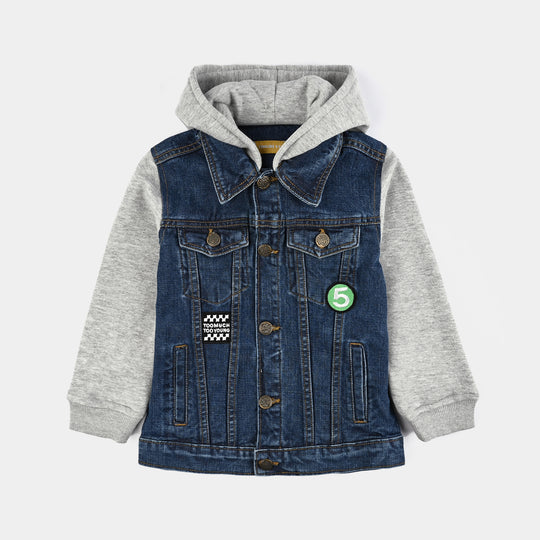Boys Denim Stretch Woven Jacket Too Young-Blue