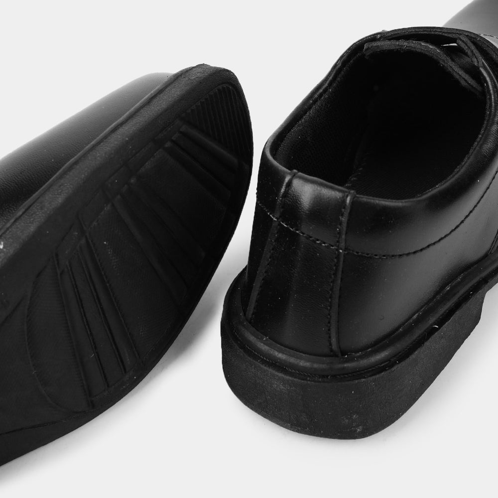 Boys School Shoes TS-12A-BLACK