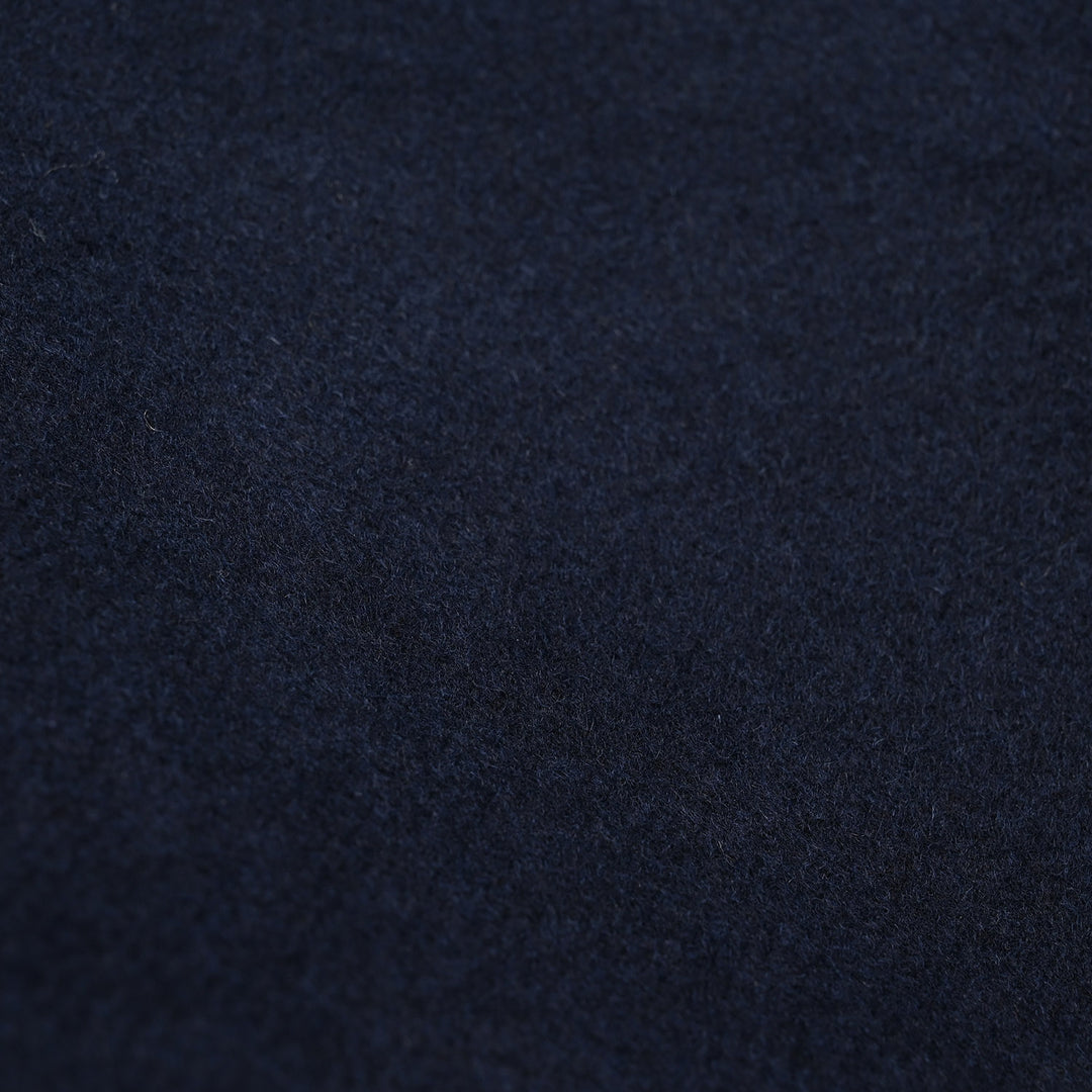 Boys Wool Trench Coat Horn - NAVY