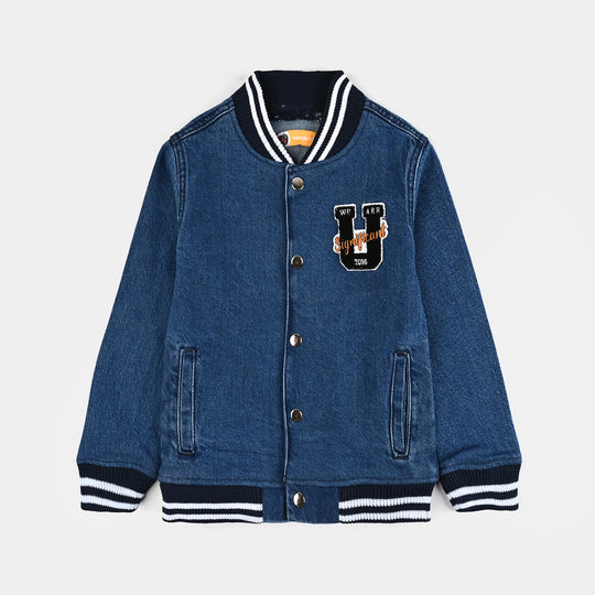 Boys Denim Stretch Jacket Unstoppable Light Blue