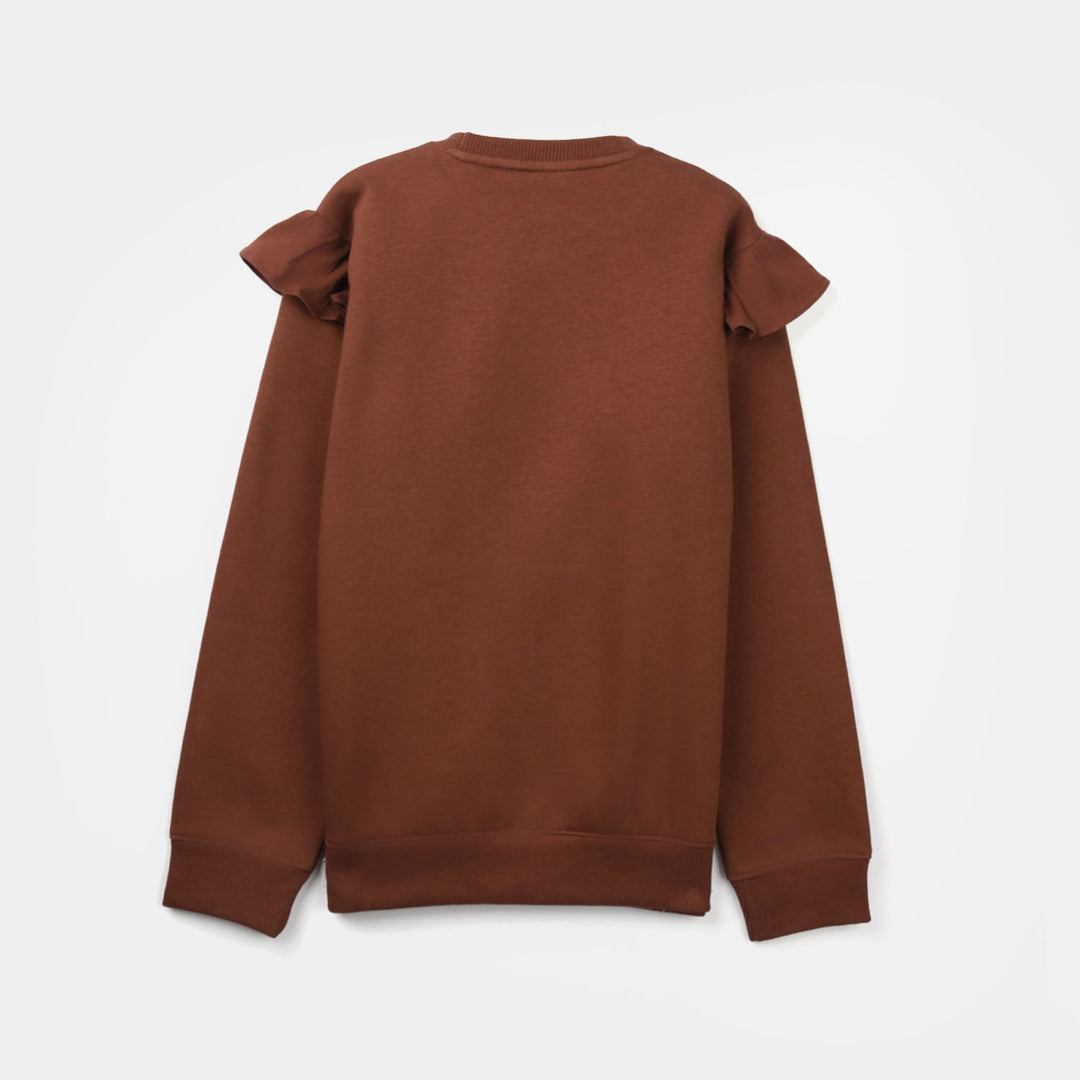 Girls Fleece Sweatshirt Heart