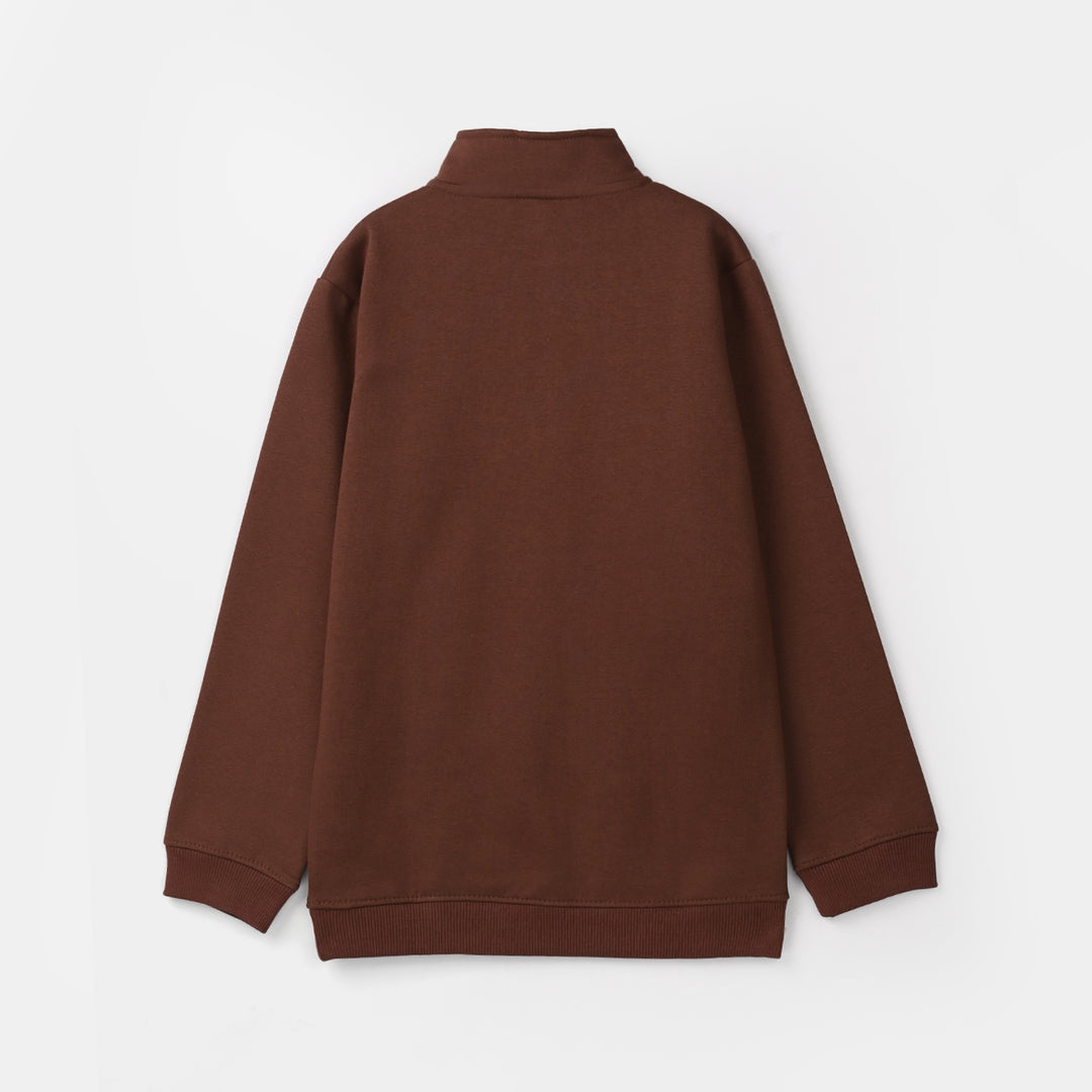 Boys Fleece Mock Sweatshirt Adventure