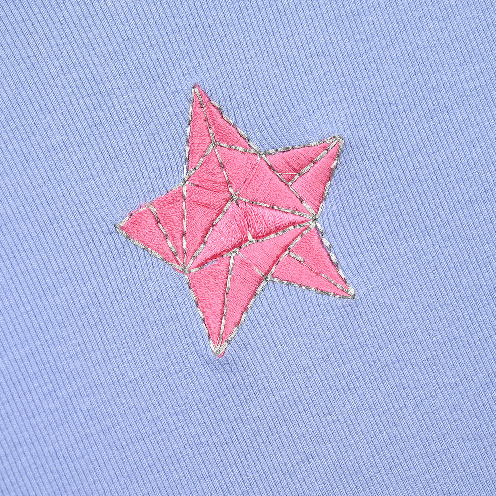Girls Rib Sweatshirt Star - Lavender