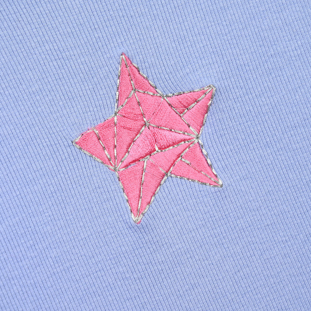 Girls Rib Sweatshirt Star - Lavender