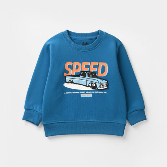 Infant Boys Jersey/Terry Sweatshirt - Blue