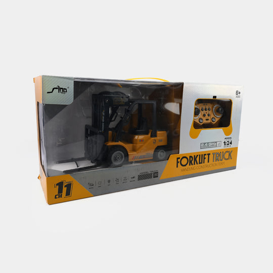 Remote Control Forklift Crane Toy with Light & Sound for Kids
