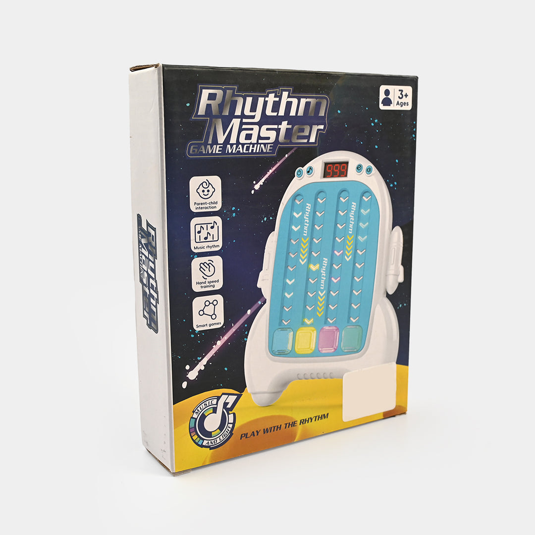 Rhythm Game Machine Quick Push Pop Game with Music and Lights