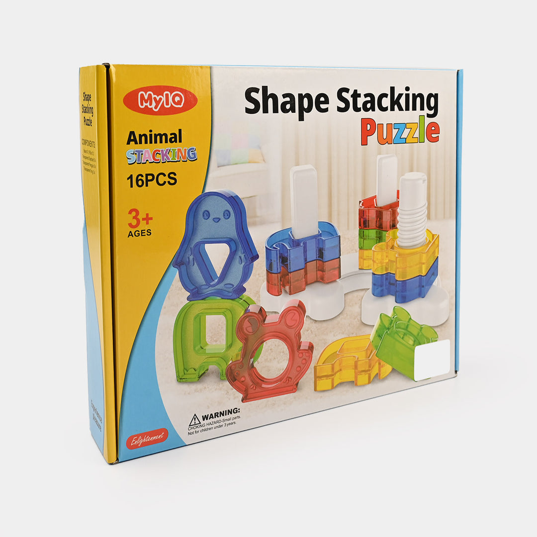Shapes Stacking Puzzle Building Blocks Set for Kids