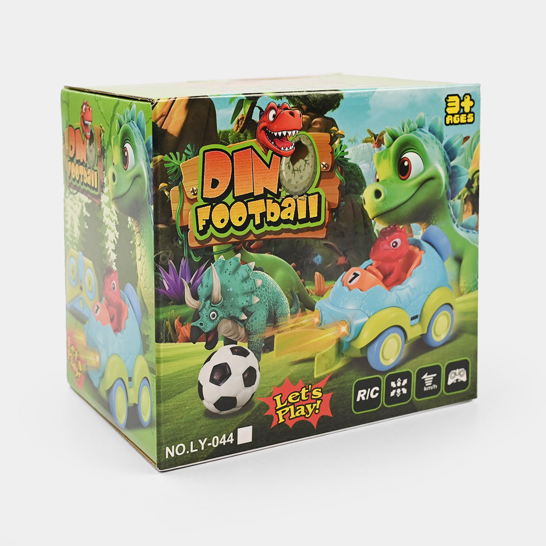 Dino Remote Control Football Car with Lights & Music for Kids
