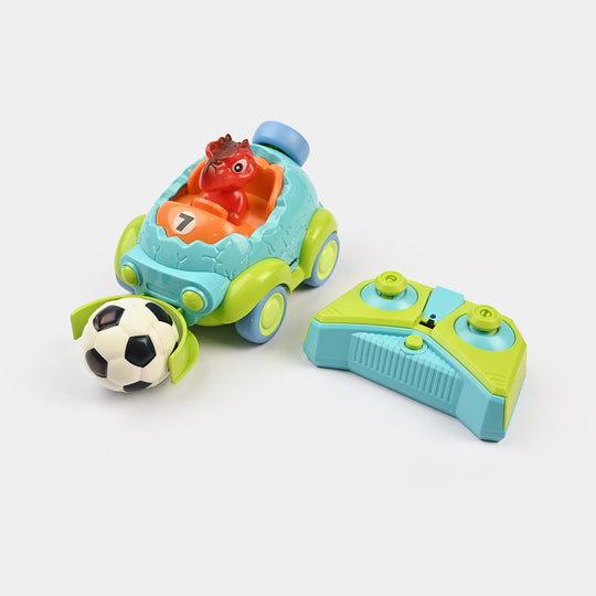 Dino Remote Control Football Car with Lights & Music for Kids