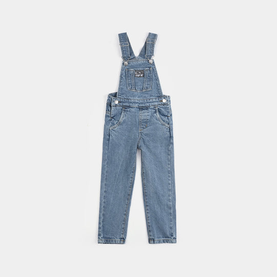 Boys Denim Stretch Dangri Everyday-Mid Blue