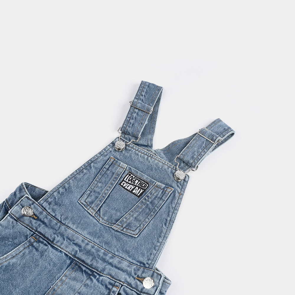 Boys Denim Stretch Dangri Everyday-Mid Blue