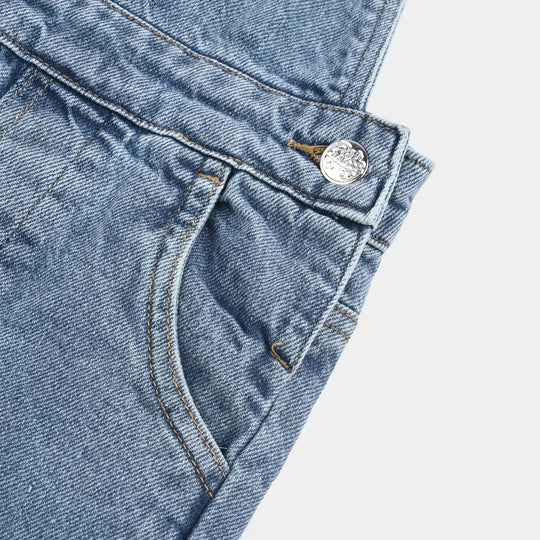 Boys Denim Stretch Dangri Everyday-Mid Blue