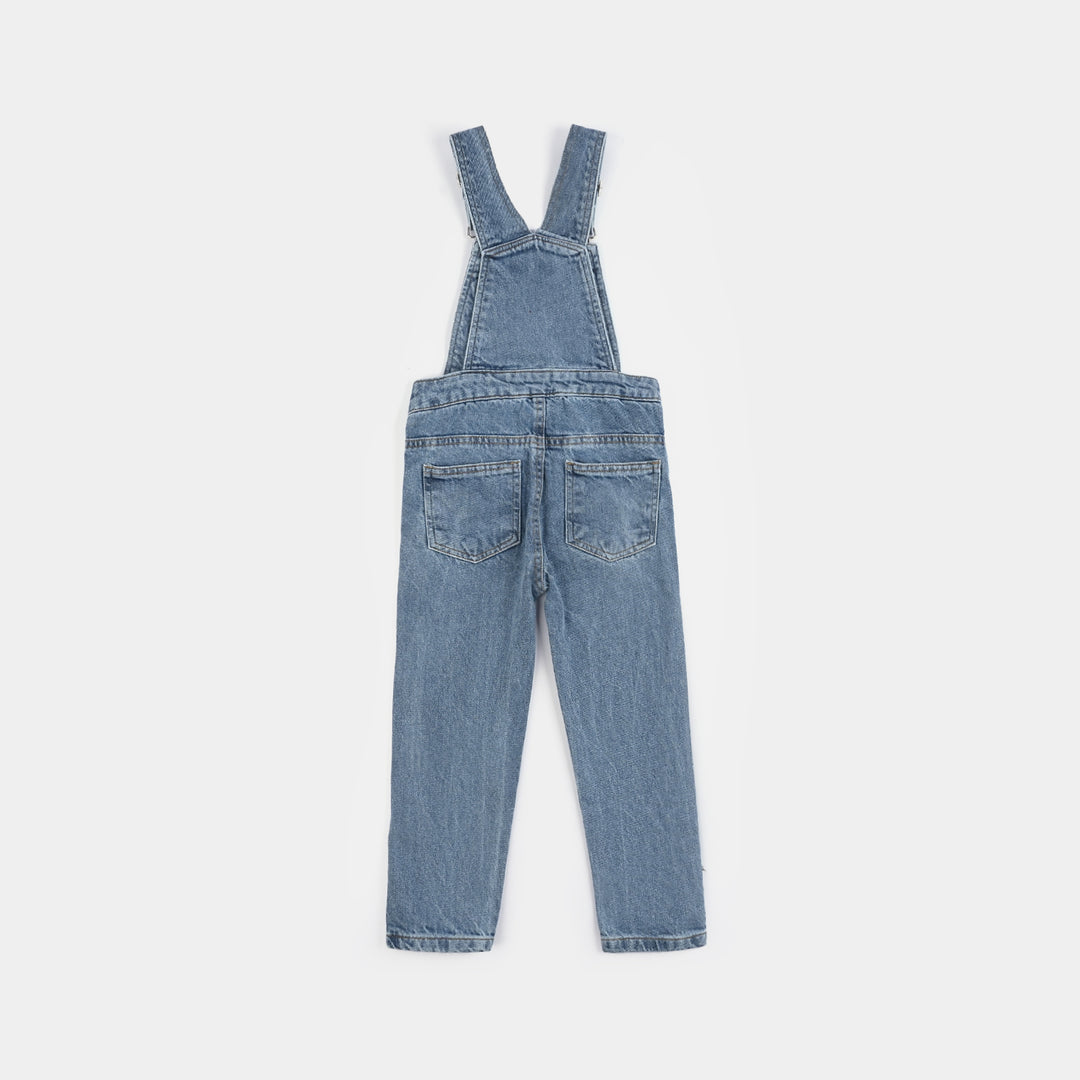 Boys Denim Stretch Dangri Everyday-Mid Blue