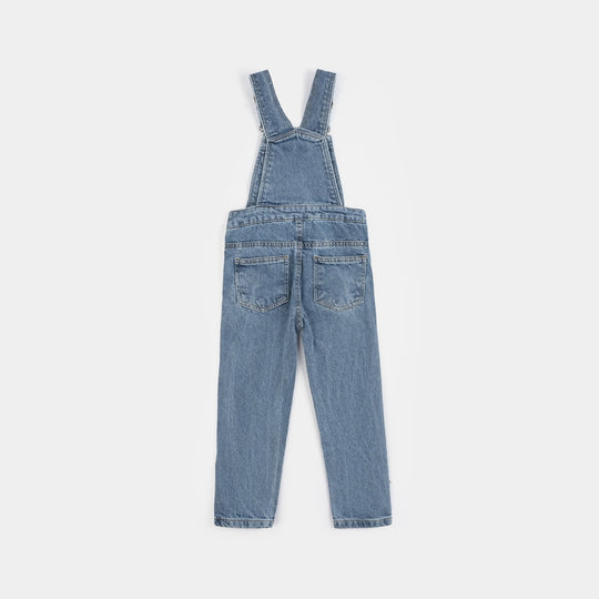 Boys Denim Stretch Dangri Everyday-Mid Blue