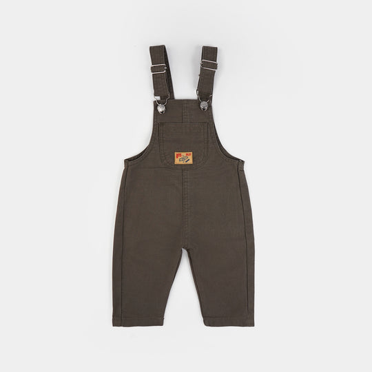 Infant Boys Cotton Twill Dangri Lets Fly-GREEN