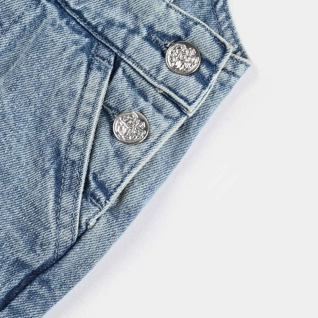 Infant Boys Denim Stretch Dangri-Mid Blue